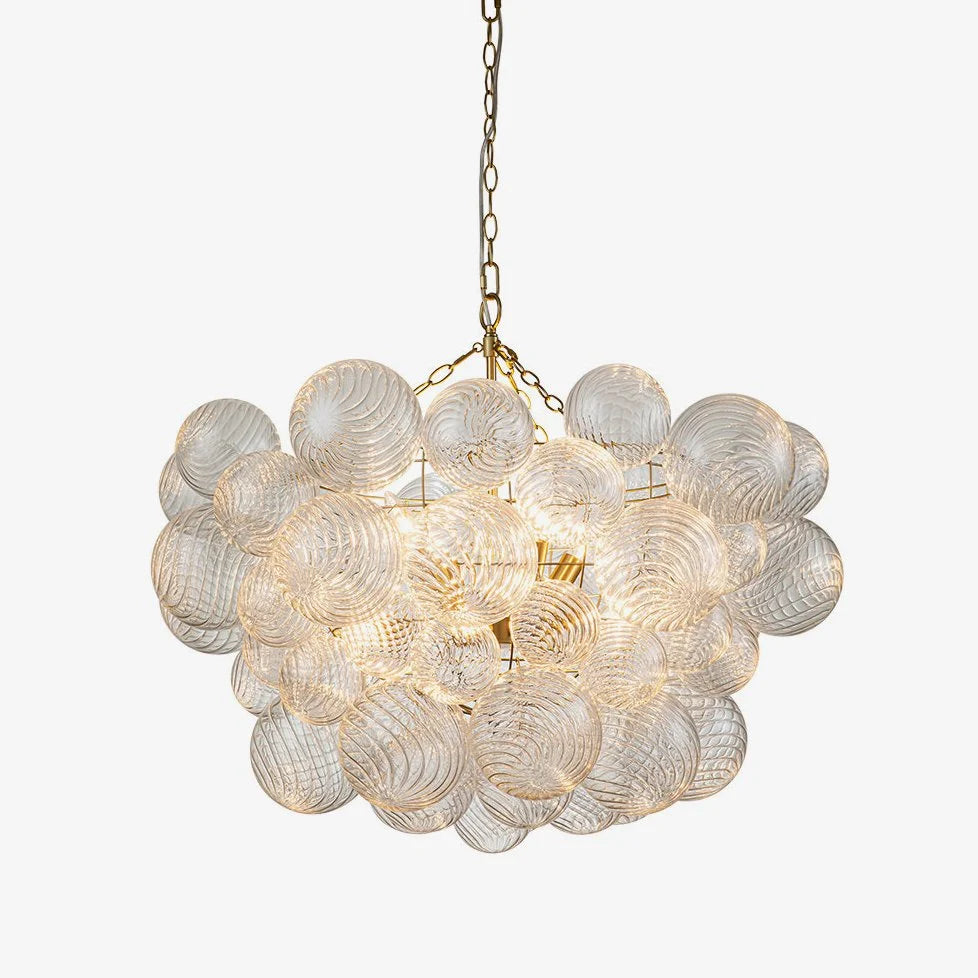 Chandelier | Glass Bubble Cluster & Gold Finish | Multiple Sizes