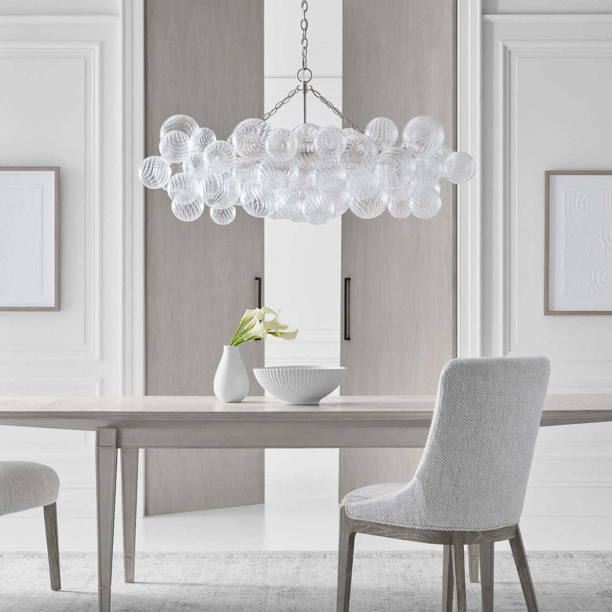 Chandelier | Glass Bubble Cluster & Gold Finish | Multiple Sizes