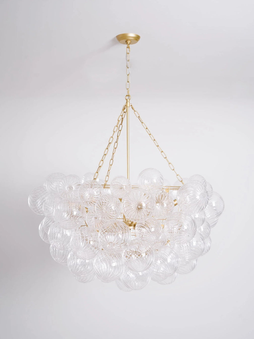 Chandelier | Glass Bubble Cluster & Gold Finish | Multiple Sizes