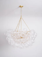 Chandelier | Glass Bubble Cluster & Gold Finish | Multiple Sizes