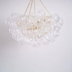 Chandelier | Glass Bubble Cluster & Gold Finish | Multiple Sizes