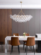 Chandelier | Glass Bubble Cluster & Gold Finish | Multiple Sizes