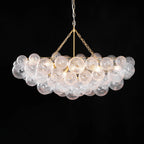 Chandelier | Glass Bubble Cluster & Gold Finish | Multiple Sizes