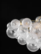 Chandelier | Glass Bubble Cluster & Gold Finish | Multiple Sizes
