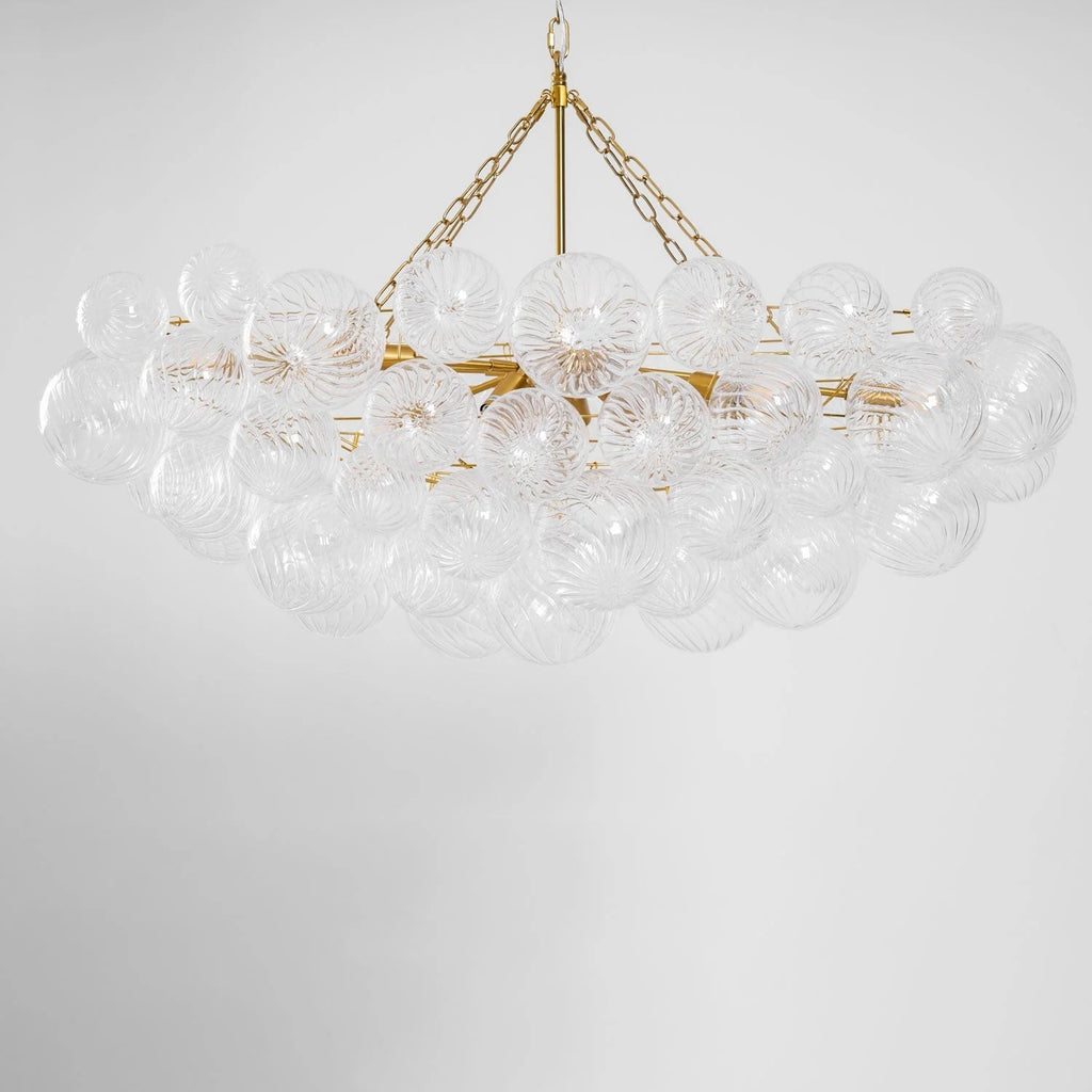 Chandelier | Glass Bubble Cluster & Gold Finish | Multiple Sizes