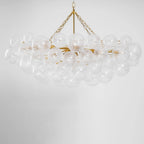 Chandelier | Glass Bubble Cluster & Gold Finish | Multiple Sizes