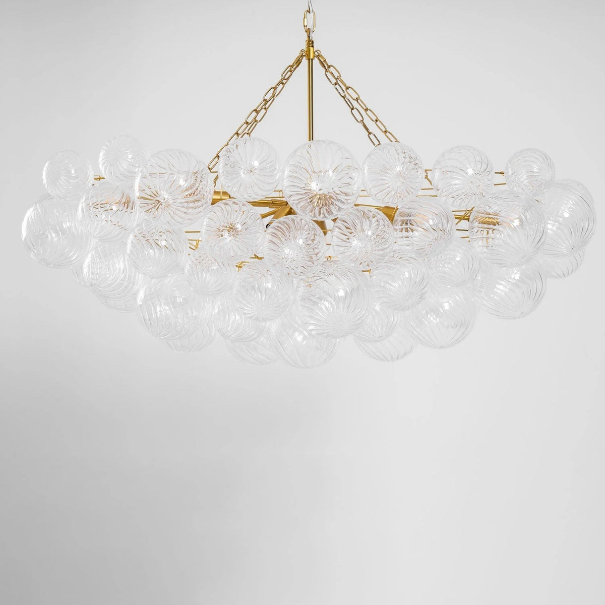 Chandelier | Glass Bubble Cluster & Gold Finish | Multiple Sizes