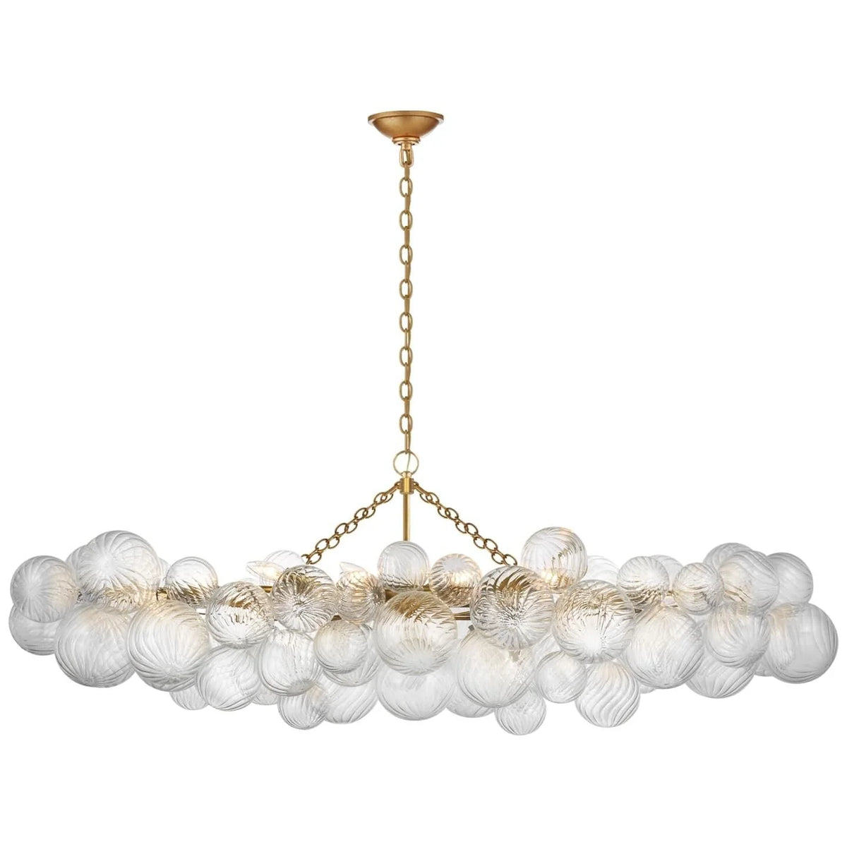 Chandelier | Glass Bubble Cluster & Gold Finish | Multiple Sizes