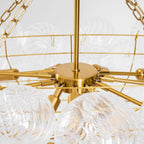 Chandelier | Glass Bubble Cluster & Gold Finish | Multiple Sizes