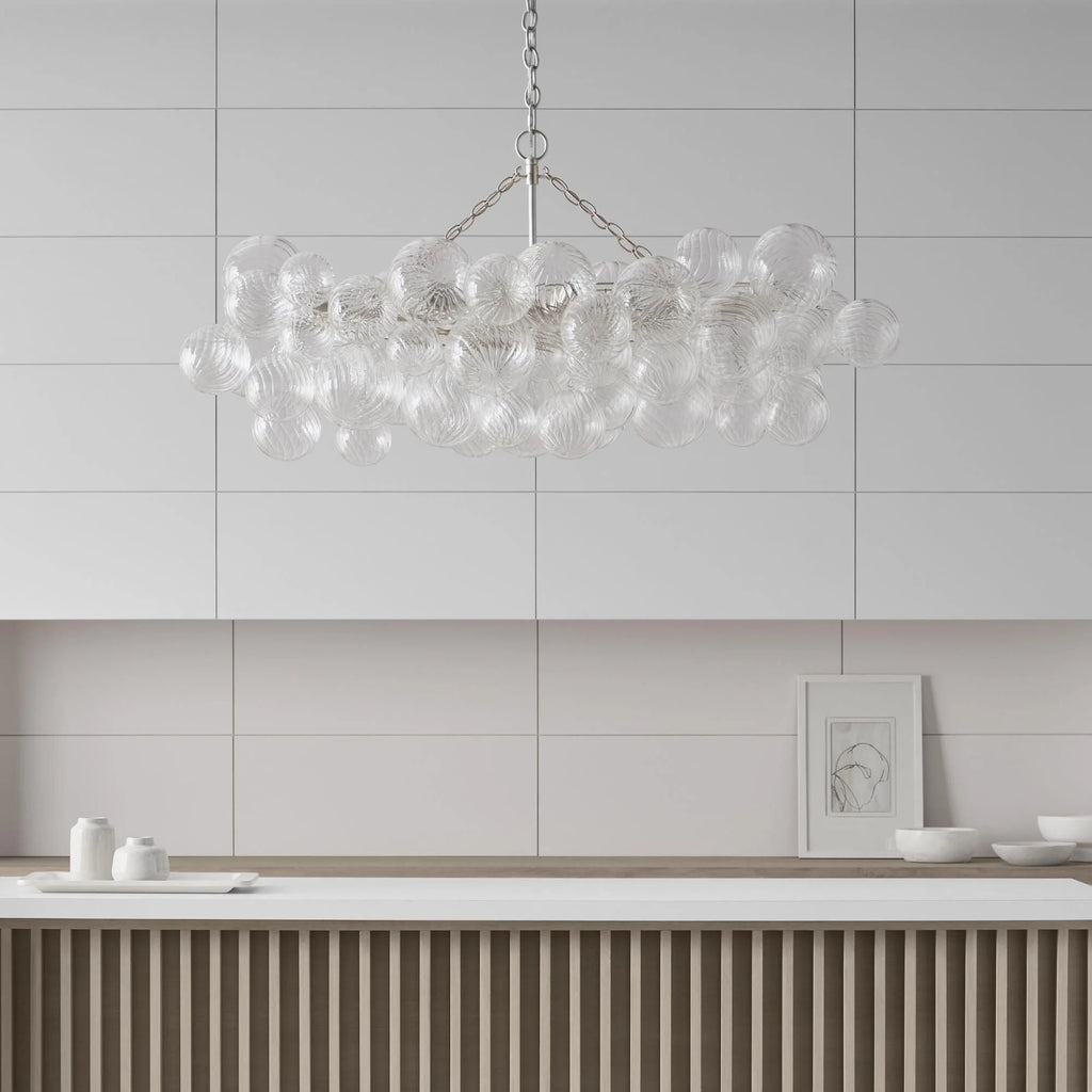 Chandelier | Glass Bubble Cluster & Gold Finish | Multiple Sizes