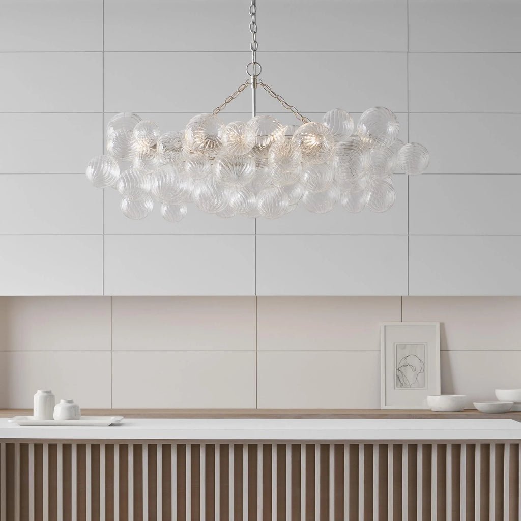 Chandelier | Glass Bubble Cluster & Gold Finish | Multiple Sizes