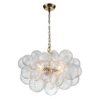 Chandelier | Glass Bubble Cluster & Gold Finish | Multiple Sizes