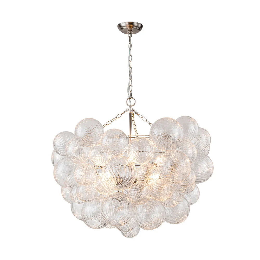 Chandelier | Glass Bubble Cluster & Gold Finish | Multiple Sizes