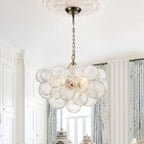 Chandelier | Glass Bubble Cluster & Gold Finish | Multiple Sizes