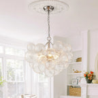 Chandelier | Glass Bubble Cluster & Gold Finish | Multiple Sizes
