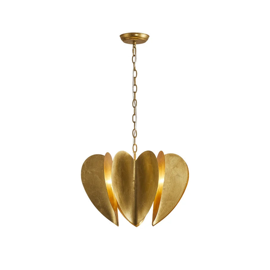 Chandelier | Gold Finish & Iron Frame | 6-Light