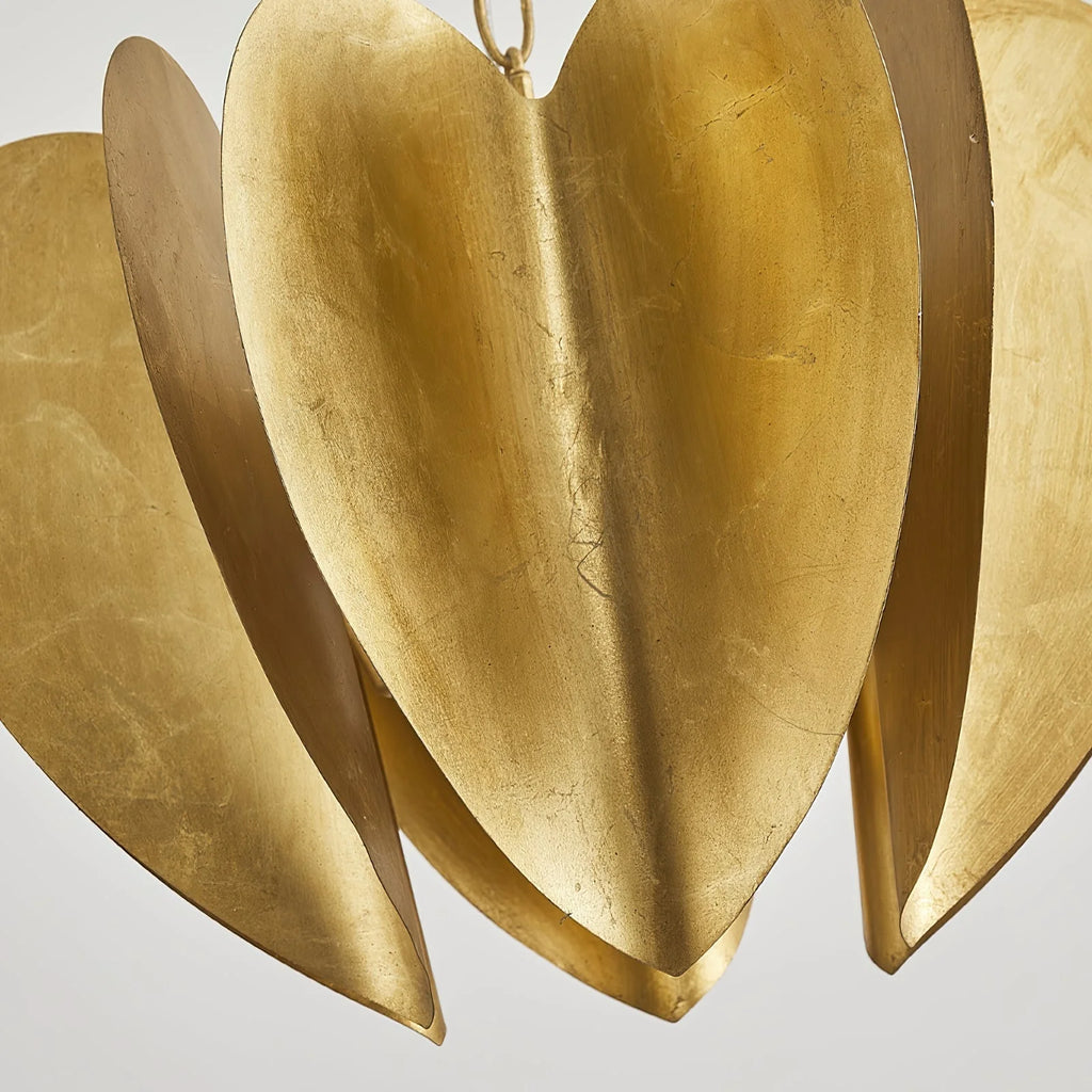Chandelier | Gold Finish & Iron Frame | 6-Light