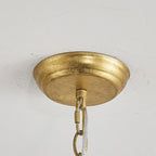 Chandelier | Gold Finish & Iron Frame | 6-Light
