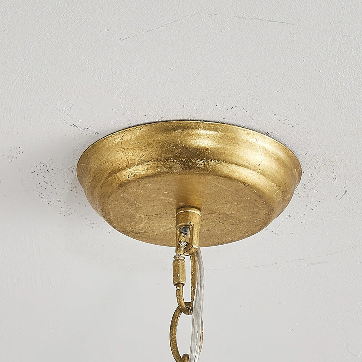 Chandelier | Gold Finish & Iron Frame | 6-Light