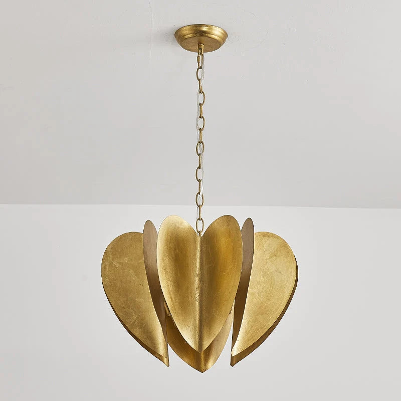 Chandelier | Gold Finish & Iron Frame | 6-Light