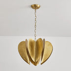 Chandelier | Gold Finish & Iron Frame | 6-Light