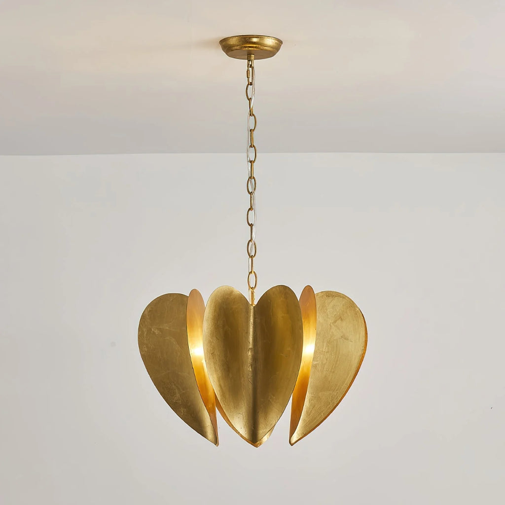 Chandelier | Gold Finish & Iron Frame | 6-Light