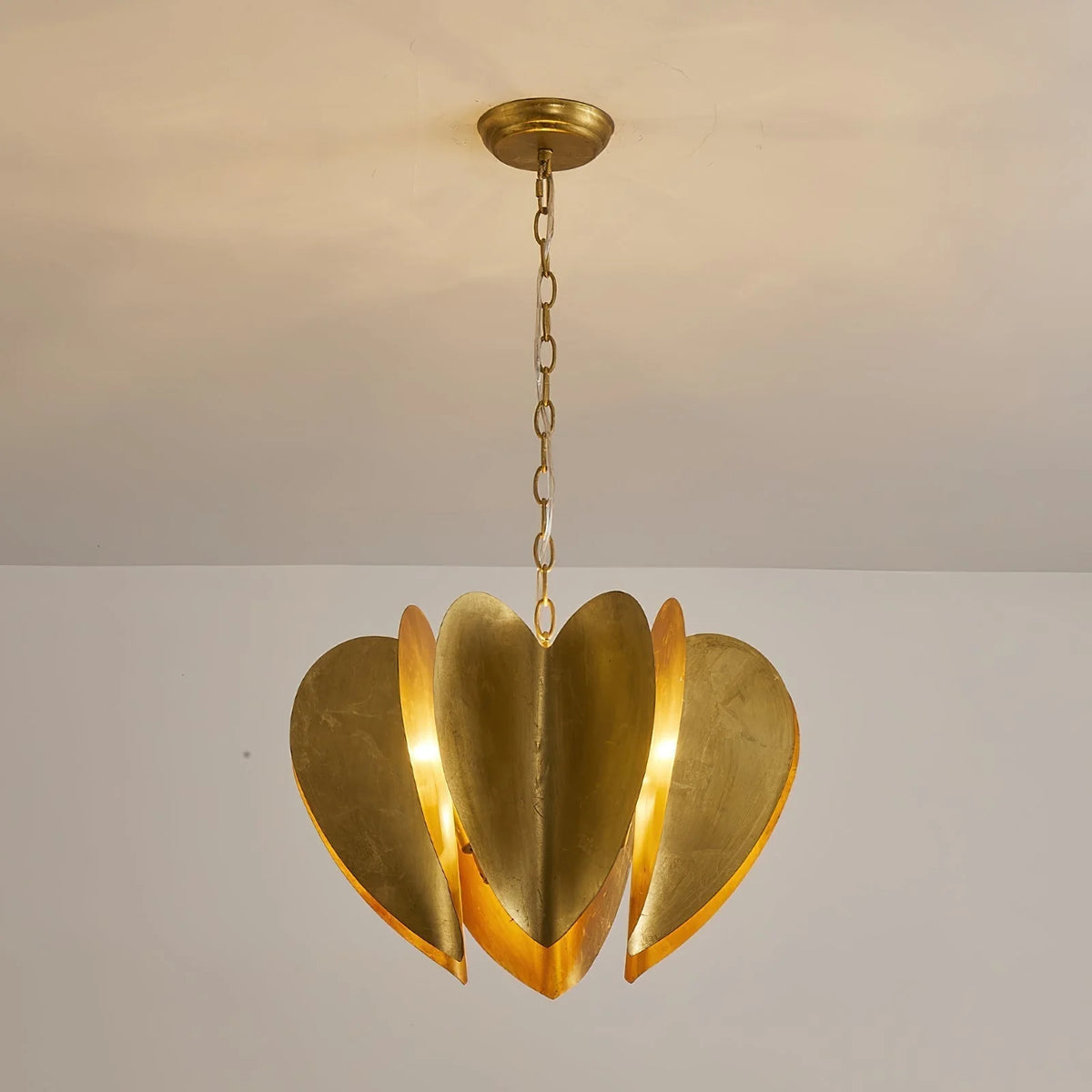 Chandelier | Gold Finish & Iron Frame | 6-Light