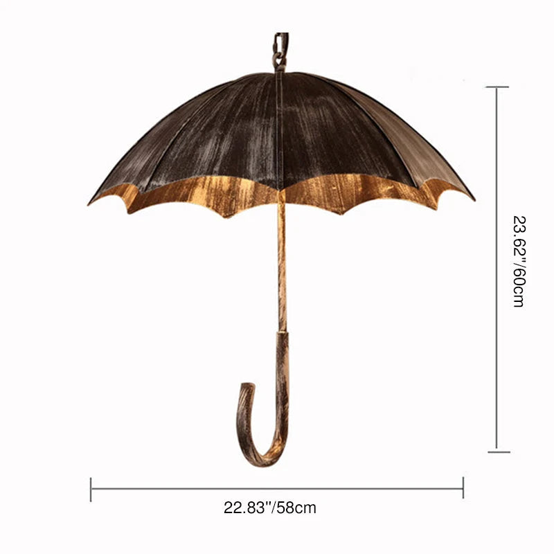 Chandelier | Industrial Iron 5-Light | Copper & Silver