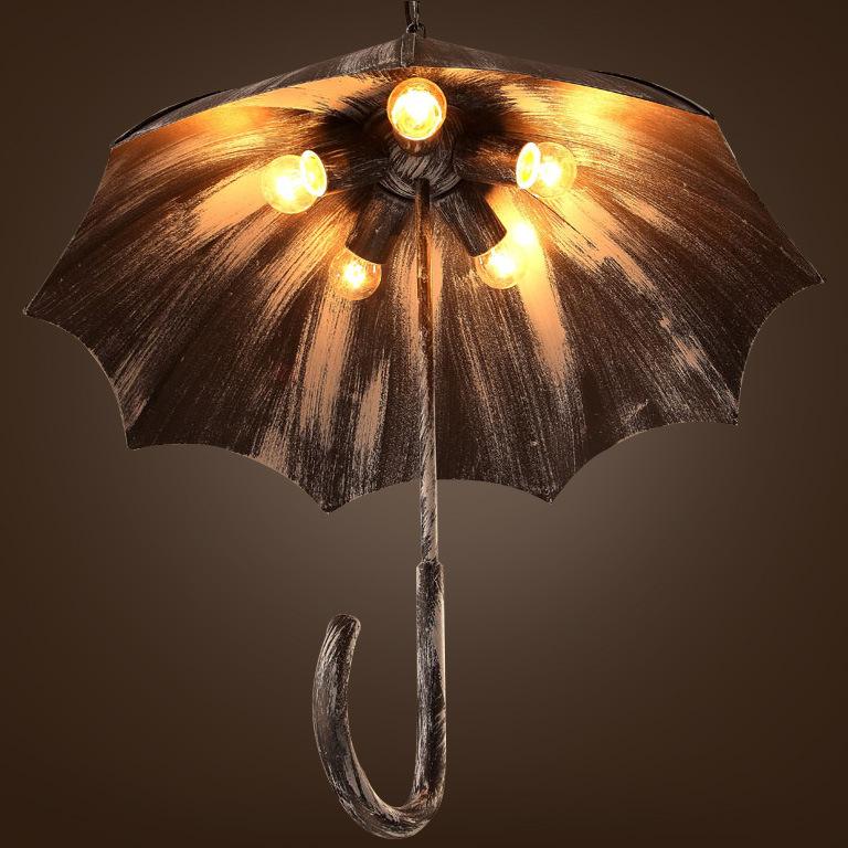 Chandelier | Industrial Iron 5-Light | Copper & Silver