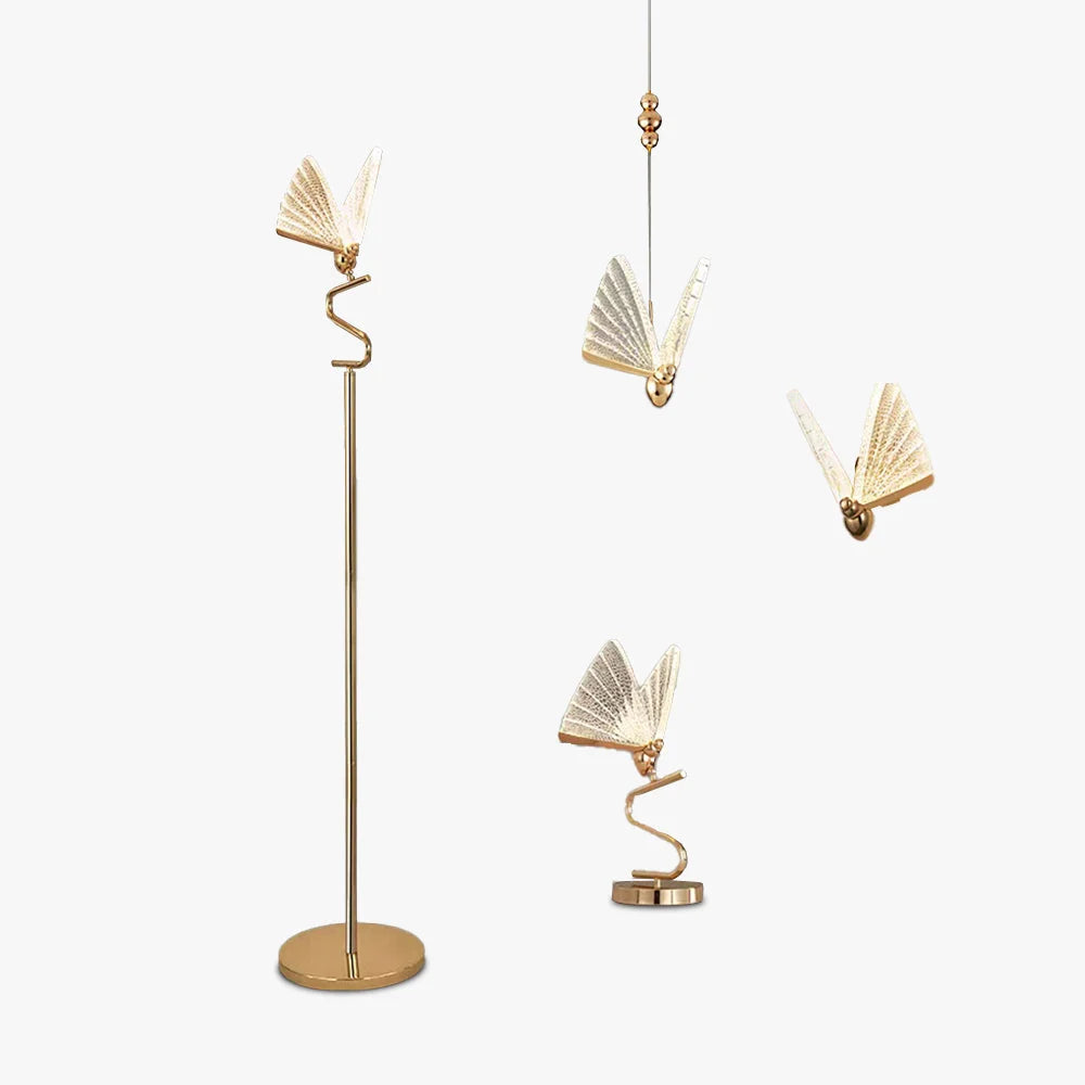 Chandelier | Metal & Acrylic LED Included | Pendant, Floor, Table & Wall