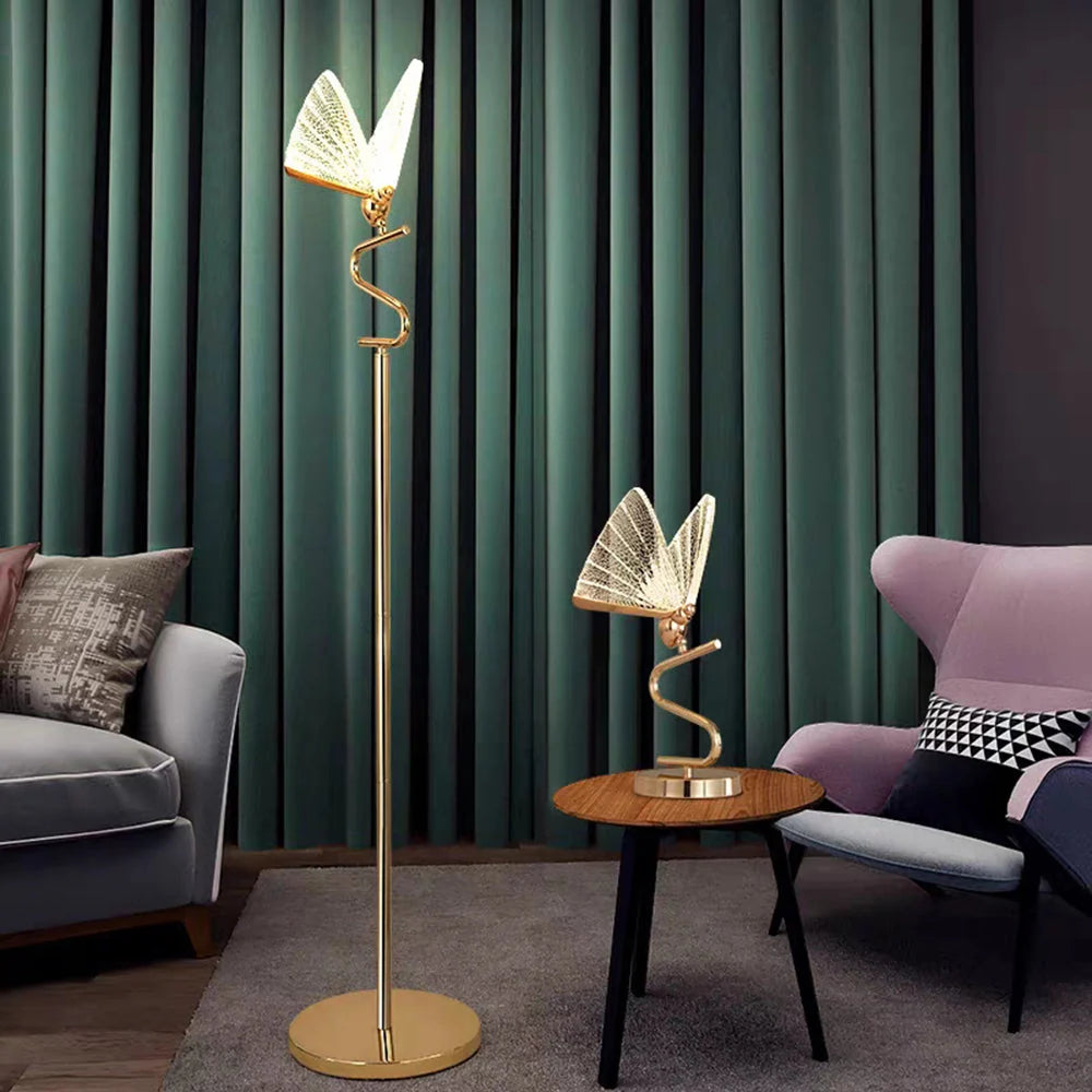 Chandelier | Metal & Acrylic LED Included | Pendant, Floor, Table & Wall