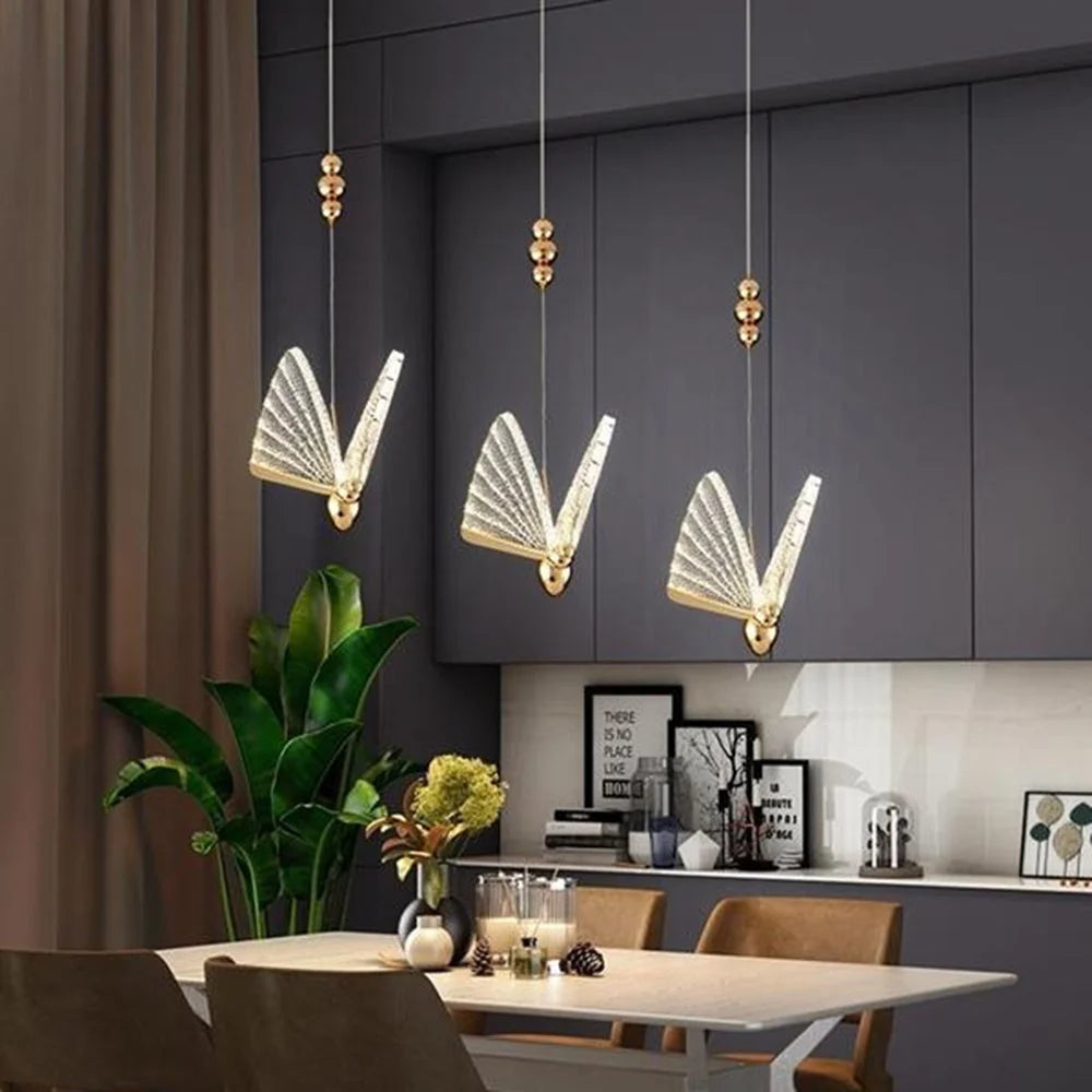 Chandelier | Metal & Acrylic LED Included | Pendant, Floor, Table & Wall