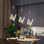 Chandelier | Metal & Acrylic LED Included | Pendant, Floor, Table & Wall
