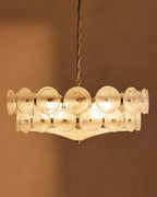 Chandelier | Metal & Colored Glass | Dimmable E14 Sockets