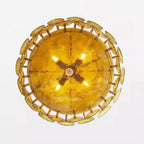 Chandelier | Metal & Colored Glass | Dimmable E14 Sockets