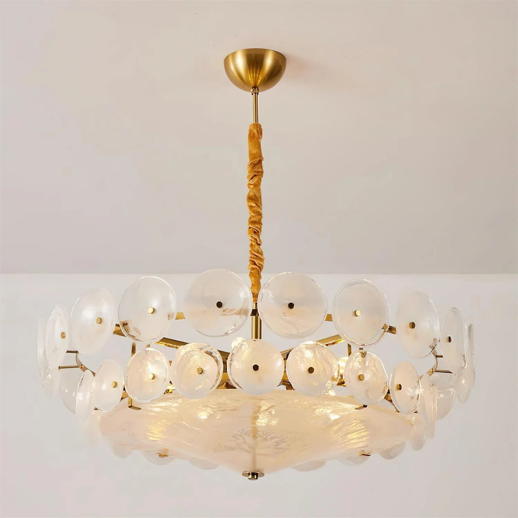 Chandelier | Metal & Glass | Adjustable Chain