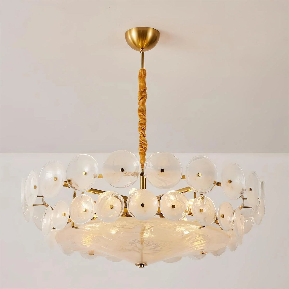 Chandelier | Metal & Glass | Adjustable Chain