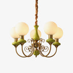 Chandelier | Modern Artistic Glass & Metal | 3/5/8 Heads