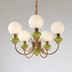 Chandelier | Modern Artistic Glass & Metal | 3/5/8 Heads