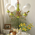 Chandelier | Modern Artistic Glass & Metal | 3/5/8 Heads