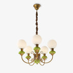 Chandelier | Modern Artistic Glass & Metal | 3/5/8 Heads