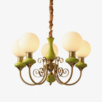 Chandelier | Modern Artistic Glass & Metal | 3/5/8 Heads
