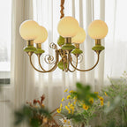 Chandelier | Modern Artistic Glass & Metal | 3/5/8 Heads