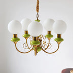 Chandelier | Modern Artistic Glass & Metal | 3/5/8 Heads