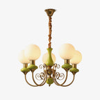 Chandelier | Modern Artistic Glass & Metal | 3/5/8 Heads