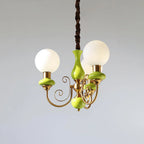 Chandelier | Modern Artistic Glass & Metal | 3/5/8 Heads