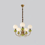 Chandelier | Modern Artistic Glass & Metal | 3/5/8 Heads