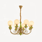 Chandelier | Modern Artistic Glass & Metal | 3/5/8 Heads
