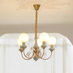 Chandelier | Modern Artistic Glass & Metal | 3/5/8 Heads
