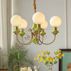 Chandelier | Modern Artistic Glass & Metal | 3/5/8 Heads